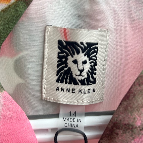 Anne Klein Camellia Multi Floral Sleeveless Halter Gown Maxi Dress Size 14 - Picture 12 of 16